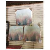 1 LOT 3PC WALL ART SET