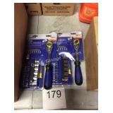 1 LOT (2) 20PC RATCHET SETS