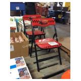 1 LOT 2 LIGHTNING MCQUEEN CHAIRS