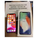 1 LOT IPHONE X AT&T SILVER 64GB (DISPLAY)