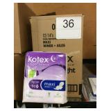 1 CTN (12) KOTEX OVERNIGHT