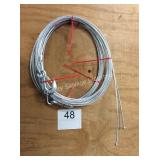 1 LOT 1/4" WINCH CABLES