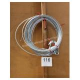 1 LOT (2) 1/4" WINCH CABLES
