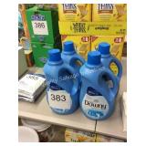4 BOTTLES DOWNY FABRIC SOFTENER 77OZ