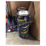 1 LOT (4) 1 GAL OLYMPIC BROWN PAINT