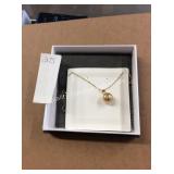 1 LOT 14K GOLD BALL NECKLACE (DISPLAY)