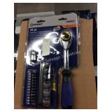 1 LOT 20PC DBL DRIVE EXTENDABLE RATCHET SET