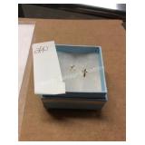 1 1 LOT 14K GOLD CROSS EARRINGS (DISPLAY)
