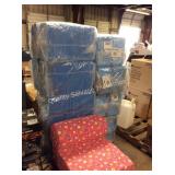 1 LOT 8 PACKS BLUE FOAM PLATES