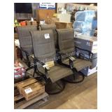 1 LOT 4 SWIVEL PATIO CHAIRS