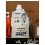 1 LOT ARMSTRONG ONCE & DONE FLOOR CLEANER