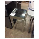 1 LOT GLASS SIDE TABLE