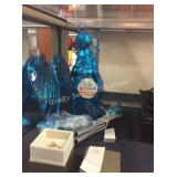 1 LOT BLUE ANGEL W/ GLASS WINGS WINDCHIMES