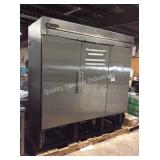 1 LOT TRUE 3 DOOR SS REFRIGERATOR
