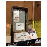 1 LOT 2 EATON SAFETY SWITCH BOXES