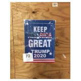 1 LOT TRUMP METAL WALL ART