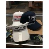 1 LOT TRUMP 2020 BALL CAPS & VISOR (DISPLAY)