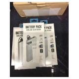 1 LOT 5 BATTERY PACKS (DISPLAY)