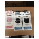 1 LOT 3 WALL CHARGERS (DISPLAY)