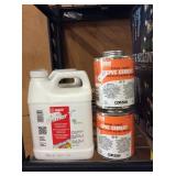 1 LOT PVC CEMENT & PRIMER