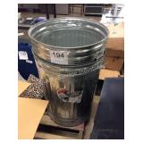 1 LOT 2 GALVANIZED TRASH CANS