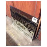 1 LOT THE BRASS RAIL SALOON MIRROR (LOBBY)