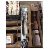 1 LOT CURVED SHOWER ROD W/ RINGS