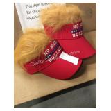 1 LOT 2 TRUMP 2020 W/ HAIR BALL CAPS (DISPLAY)