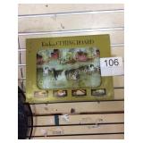 1 LOT DECORATIVE GLASS CUTTING BOARD