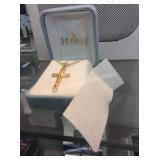 1 LOT STERLING SILVER CROSS NECKLACE (DISPLAY)