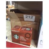 1 CTN STARBUCKS K CUPS EXP 06/20