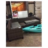 1 LOT PATIO SECTIONAL COUCH (MISSING ONE CUSHION)