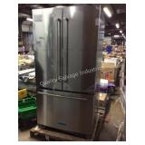 1 LOT KITCHENAID SS SXS W/ FREEZER ON BOTTOM