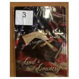 1 LOT GOD & COUNTRY METAL WALL ART