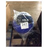 1 LOT 15LB MEDICINE BALL