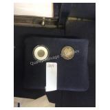 1 LOT 1915 MORGAN DOLLAR & 1899 DIME (DISPLAY)