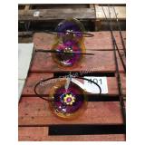 1 LOT 3 HANGING YARD DECORATIONS