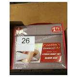 1 LOT QUEEN 6PC BAMBOO SHEET SET