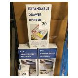 1 LOT 5 DRAWER DIVIDERS
