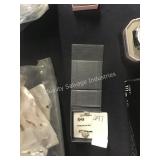 1 LOT STERLING SILVER 1/10 CT DIAMOND RING SIZE 7