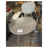 1 LOT 3 PC TABLE AND CHAIR SET