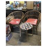 1 LOT 3 PC TABLE AND CHAIR SET