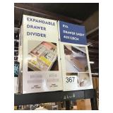 1 LOT 4 DRAWER DIVIDERS