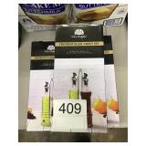 1 LOT 3 GLASS CRUET SETS