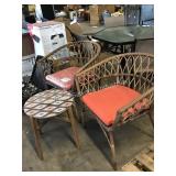 1 LOT 3PC TABLE AND CHAIR SET