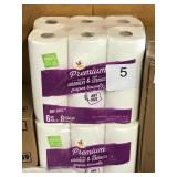 1 LOT 18 ROLLS PAPER TOWELS