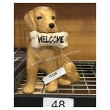 1 LOT WELCOME DOG STATUE