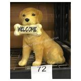 1 LOT WELCOME DOG STATUE