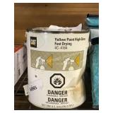 1 LOT 1 GAL CAT YELLOW PAINT