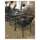 1 LOT 4PC PATIO TABLE & CHAIRS